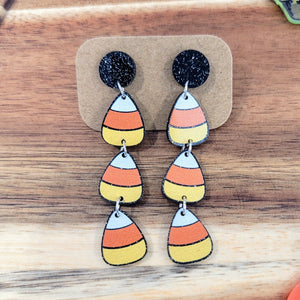 Candy Corn Earrings