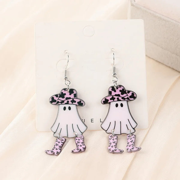 Cowgirl Ghost Earrings