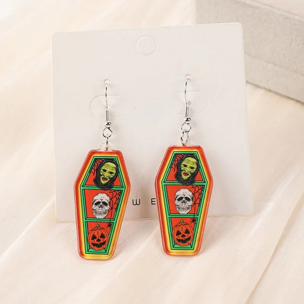 Monster Coffin Earrings