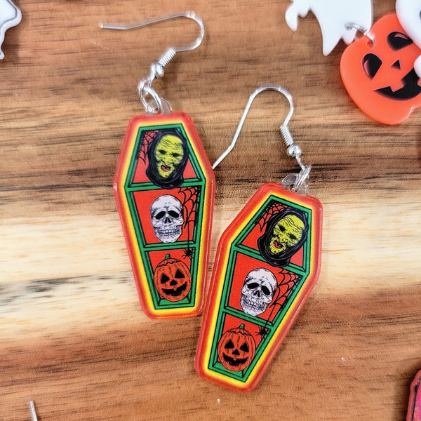 Monster Coffin Earrings