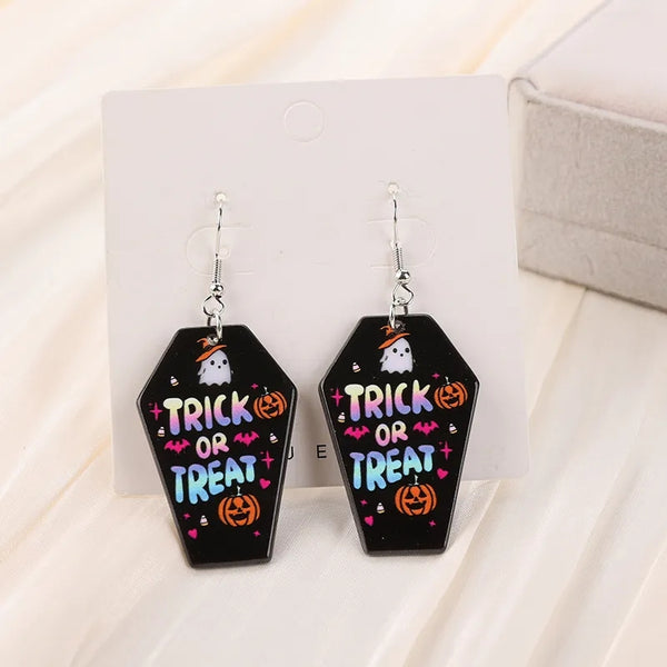 Trick-or-Treat Earrings- Black