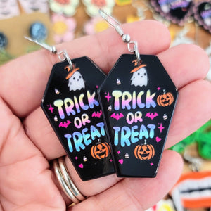 Trick-or-Treat Earrings- Black