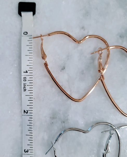 Heart Hoop Earrings