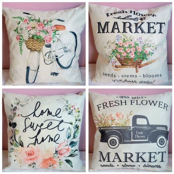 Spring Pillow Cover