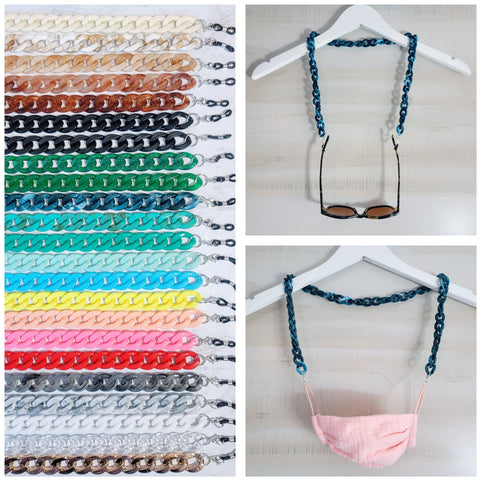 Acrylic Chain Glasses/Mask Holder