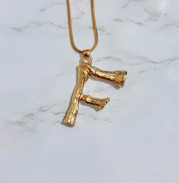 Bamboo Initial Necklace