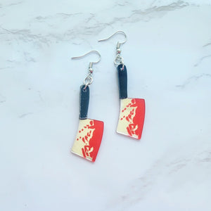 Bloody Butcher Knife Earrings