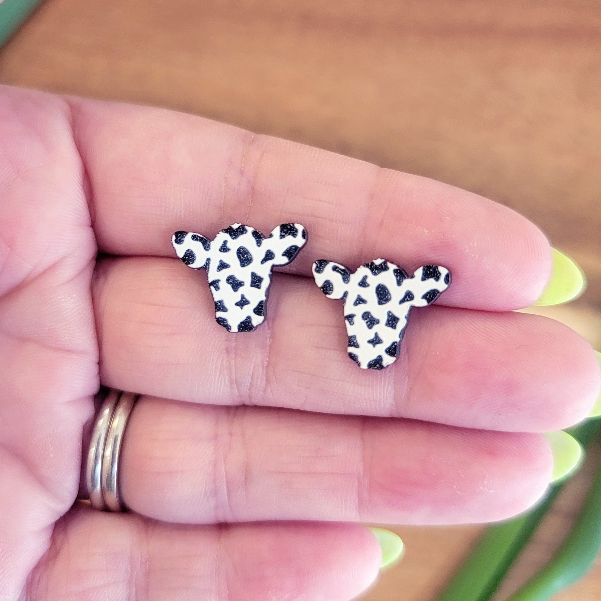 Cow Stud Earrings