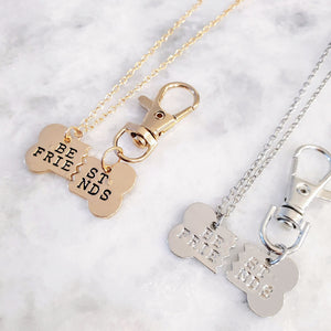 Dog BFF Necklace/Collar Charm Set