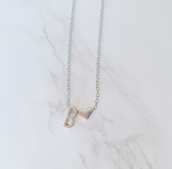 Initial Heart Necklaces