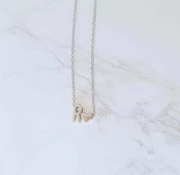 Initial Heart Necklaces