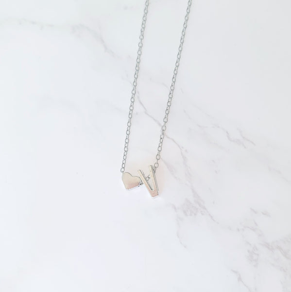 Initial Heart Necklaces