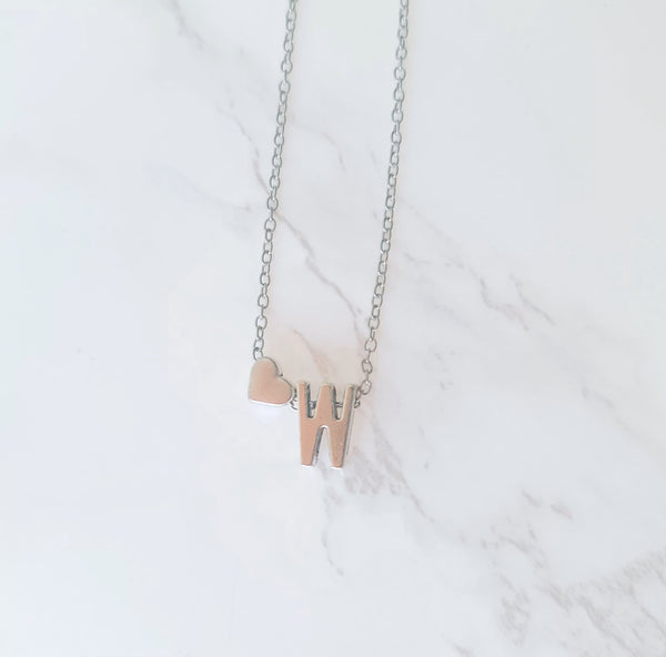 Initial Heart Necklaces