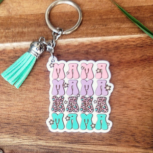 Leopard Mama Keychain