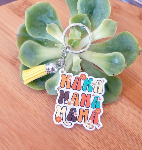 Retro Mama Keychain