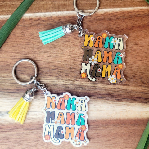 Retro Mama Keychain