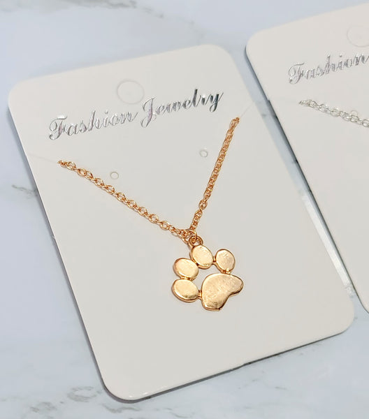 Paw Print Necklace