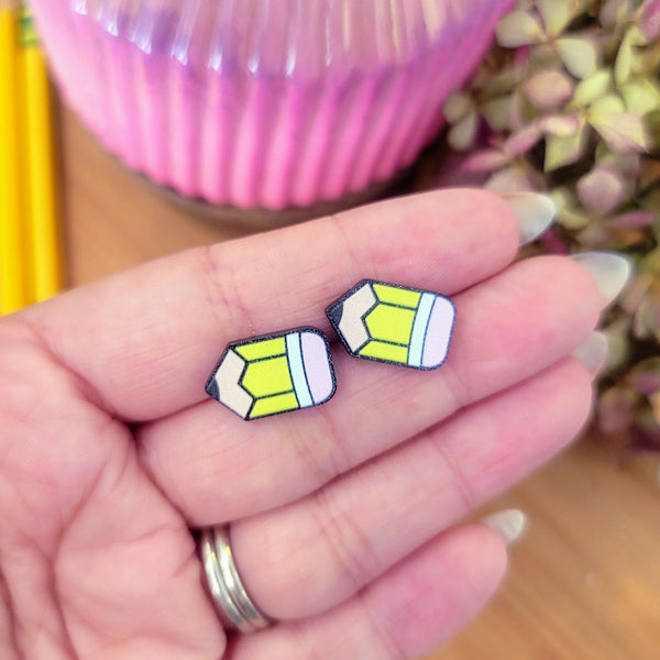 Pencil Stud Earrings