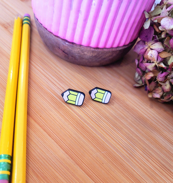 Pencil Stud Earrings