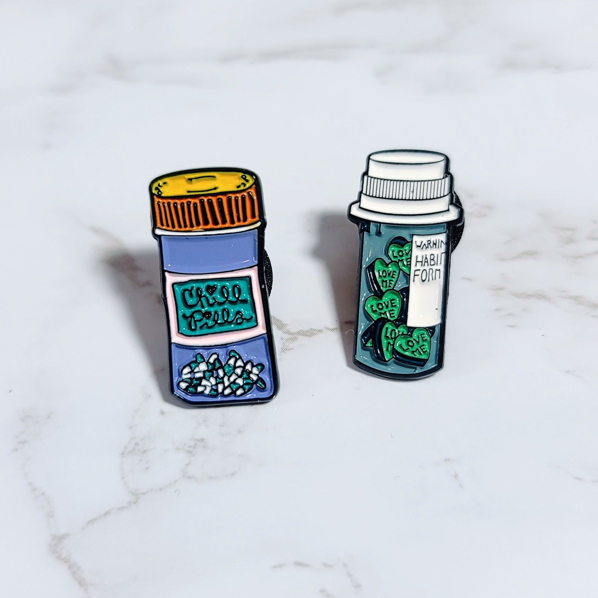 Pill Bottle Pins