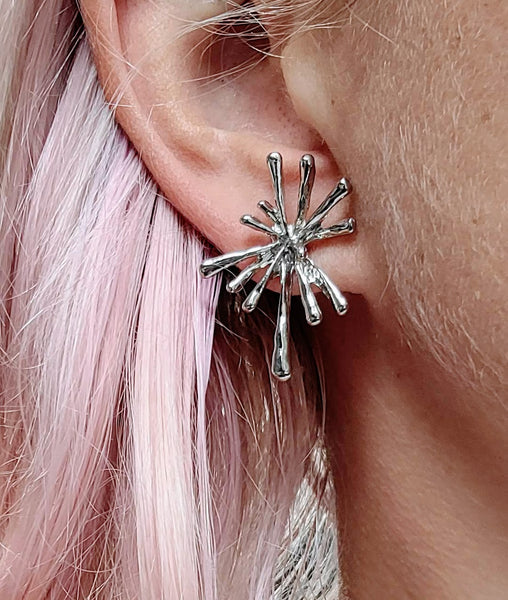 Star Burst Stud Earrings