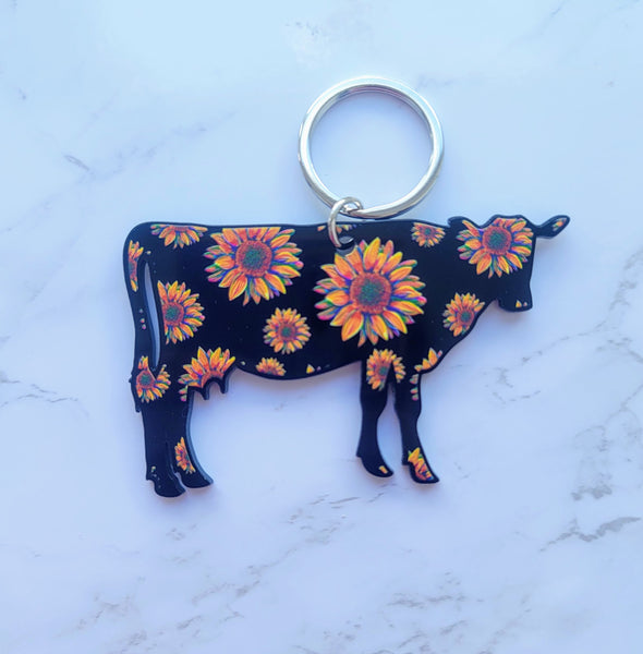 Sunflower Animal Keychains