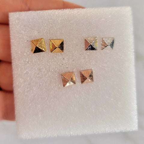 Square Stud Earrings