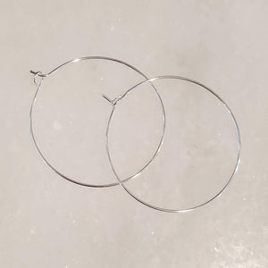 Silver Hoop Earrings